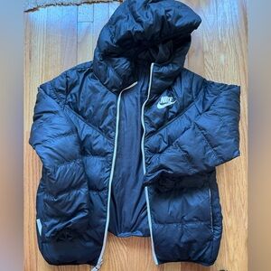 Blue Nike reversible puff jacket
